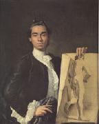 Portrait of the Artist Holding a Life Study (mk05), Melendez, Luis Eugenio